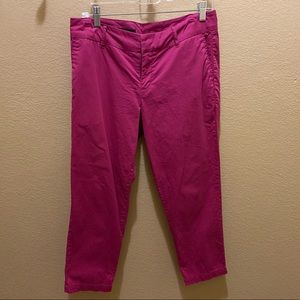 Kut from the Kloth Pink Taylor Crop Trousers